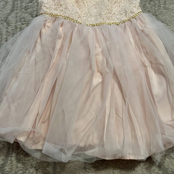 18 M Pink and Gold Dress - Picture 3 of 6